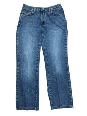 Calvin Klein Jeans Womens 8 Boot Cut Sandblast Blue Mid Rise Cotton Mexico Y2K